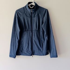 Everlast Two-Way Zipper Jacket Mock-Neck Long Sleeves Performance Blue Medium